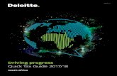 Quick Tax Guide 2017/18 - Deloitte United States · 2020. 7. 30. · Benefits and Allowances ... Budget 2017/18 Driving Progress Quick Tax Guide 1 NAVIGATION Individuals Tax Rates