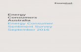 Energy Consumers Australia€¦ · Energy Consumer Sentiment Survey September 2016 . Page . 4. of . 156. The survey fieldwork was conducted by ResearchNow using participants from