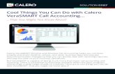 Cool Things You Can Do with Calero VeraSMART Call …...SOLUTION BRIEF Calero VeraSMART Wireline and Wireless Call Accounting helps you combine, simplify and share landline, cellular,