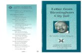 loveallpeople.org · From Birmingham jail, where he was impris- oned as a participant in nonviolent demonstra- tions against segregation, Martin Luther King, Jr. has written the letter