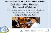 Welcome to the National Girls Collaborative Project ...ngcproject.org/sites/default/files/documents/... · Welcome to the National Girls Collaborative Project National Webinar The