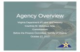 DOLI Agency Overview 101713 - Virginiasfc.virginia.gov/pdf/committee_meeting_presentations/2013...Department of Labor & Industry Agency Overview Virginia Department of Labor and Industry
