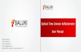 h飞face - Saluki Tec OTDR User Manual.pdf · h飞face Thank you very much for purchasing and using Saluki hand-held multi-function optical time domain reflectometer (OTDR). This