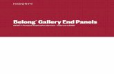 Belong Gallery End Panels - media.haworth.com · • Gallery End Panel is Group A support. • End of Run Variable Height Trim must be used if Gallery End Panel is lower than panel