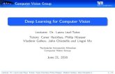 Deep Learning for Computer Vision...Computer Vision Group Deep Learning for Computer Vision Lecturer: Dr. Laura Leal-Taixe Tutors: Caner Hazirbas, Philip Häusser Vladimir Golkov,