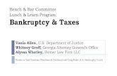 Bench & Bar Committee Lunch & Learn Program: Bankruptcy ...€¦ · Things to ask before filing bankruptcy ... section discharges the debtor from all debts that arose before the date