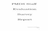 PMDS Staff Evaluation Survey Report · Survey results 4.1 Results from Section II of questionnaire 4.1.1 Evaluation criteria Section II of the questionnaire contained 58 questions