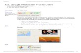 132. Google Photos for Picasa Users€¦ · We used and taught Picasa for many years before Google Photos came along. All Geeks on Tour member eBooks, including Picasa are here. All