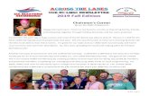 ACROSS THE LANES Newsletter … · Also on Sunday 10/13, the LUCKY'S LAKE SWIM, an optional 1500-meter separate swim challenge, took place to benefit the YMCA scholarship programs.