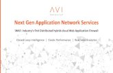 Next Gen Application Network Services · (Microservices…) Avi Networks Proprietary and Confidential 2018 Web Application Firewalls –State of the Union Today Massive gap –Minimal