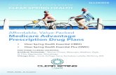 Affordable, Value-Packed Medicare Advantage Prescription ... Br… · Clear Spring Health is an HMO and PPO plan with a Medicare contract. Enrollment in Clear Spring Health depends