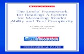The Lexile Framework for Reading: A System for Measuring …d3r7smo9ckww6x.cloudfront.net/The Lexile Framework for... · 2015. 10. 31. · The Lexile Framework for Reading provides