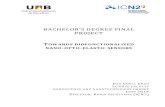BACHELOR’S DEGREE FINAL PROJECT · BACHELOR’S DEGREE FINAL PROJECT TOWARDS BIOFUNCTIONALIZED NANO-OPTO-ELASTIC SENSORS PAU GÜELL GRAU SCIENCE FACULTY ... In this etching process,