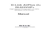 D-Link AirPlus G+ · This Manual is designed to help you connect the Router and D-Link AirPlus 2.4GHz Wireless Adapters into a network in Infrastructure mode. Please take a look at