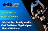 Join the Best Family Health Club for Better Physical plus Mental Wellness