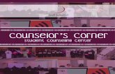 Counselor’s Corner - Zayed University · key to happiness, bliss, freedom, peace and tranquility, love etc. They have searched for it everywhere but never within themselves. The