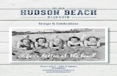 Groups & Celebrations - Hudson Beach · presentatie of borrel naar een hoger niveau kunnen tillen. Uw brunch, lunch, borrel, BBQ of diner combineren we graag met een activitiet. Onze