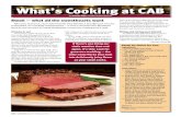 What's Cooking at CABs-Cooking-02_14.pdf · @Wines from light to heavy include: Sauvignon Blanc, Pinot Gris, Chardonnay, Pinot Noir, Merlot, Shiraz/Syrah, Zinfandel, Cabernet Sauvignon.