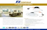 LED Recessed Downlightsfiles/...LED Recessed Downlights Designer - Gimbal Trim NOTES: 1Dimming - This unit is designed to be compatible with most leading edge dimmers. (Dimming range