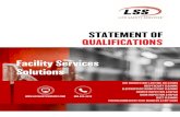 Statement of Qualifications - Life Safety Services · 2020. 8. 7. · Statement of Qualifications. Quality Assurance Program. LSS Life Safety Services®, LLC, (LSS), Telephone: 888.675.4519,
