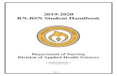 2019-2020 RN-BSN Student Handbook - Pfeiffer University Revis… · Page 1 2019-2020 RN-BSN Student Handbook Department of Nursing Division of Applied Health Sciences Created: December