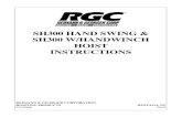 SH300 HAND SWING & SH300 W/HANDWINCH HOIST …rgchoisting.com/docs/SH300051612.pdf · Your Reimann & Georger Corporation SH300 Hand Swing Hoist has been engineered to provide lifting