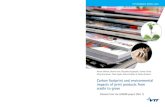 Carbon footprint and environmental impacts of print products … · 2018. 5. 22. · and rotogravure printed advertisement. ... port, manufacturing of printing ink and printing plates