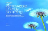 Renewable Energy Sourcing€¦ · —Sourcing Marketing & communications strategy can leverage the renewable energy transition to optimise the perception of investors, consumers,