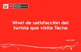 Nivel de satisfacción del turista que visita Tacna€¦ · Más de 80 ptos. Total múltiple % Nivel de satisfacción del turista que visita Tacna Evaluación de los servicios turísticos
