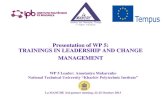 Presentation of WP 5: TRAININGS IN LEADERSHIP AND CHANGE ...lamanche-tempus.eu/frontend/files/pdf/Presentation_25.10_Anastasi… · National Technical University “Kharkiv Polytechnic