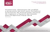 Comunicado de prensa - ICEFI · los principales productos guatemaltecos de exportación. Destaca la erupción del volcán de Fuego el 3 de junio de 2018, que cobró la vida de cientos