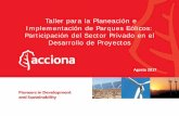 Presentación de PowerPoint - gob.mx · Acciona Energía México . jflores7@acciona.com. Title: Presentación de PowerPoint Author: Jorge Mariscal Created Date: 8/3/2017 4:51:08 PM