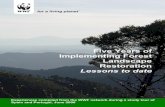Five Years of Implementing Forest Landscape Restorationassets.panda.org/downloads/flrlessonslearntbooklet.pdf · 2007. 2. 1. · hydropower, payment for environmental services schemes,