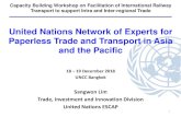 United Nations Network of Experts for Paperless Trade and ... · United Nations Network of Experts for ... electronic data exchange, 2. Identify and prioritize data elements that