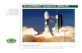 Commercial Space Transportation QUARTERLY LAUNCH REPORT€¦ · Proton launches and one on the START small launch vehicle. Non-commercial launches will include two Cosmos, one Molniya,
