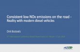 Consistent low NOx emissions on the road ‐ Reality with ... · Consistent low NOx emissions on the road ‐ Reality with modern diesel vehicles Dirk Bosteels 5thInternational Conference