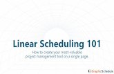 Linear Scheduling 101 - GraphicSchedule · The problem with Gantt charts on major projects: “Our schedule has 2,638 activities on 61 pages.” “My boss doesn’t want to see all