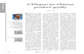 gineering product quality - can-newsletter.org · code framework, includ-ing CANopen standard communication protocols, PDO, SDO, NMT, SYNC, etc. The layer transforms the CAN signal
