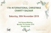 17th INTERNATIONAL CHRISTMAS CHARITY BAZAAR Saturday, … · cakes will be sold at the Bazaar by Beata Confirmation of participation by 1th November . Press Event a “mini - bazaar”