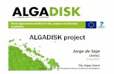 ALGADISK Jorge de Saja Copenhagen · 2016. 10. 19. · Novel algae-based solution for CO 2capture and biomass production ALGADISK project 5 June2013 Jorge de Saja CESFAC 11 The Algae