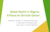 Global Health in Nigeria: A Focus on Cervical Cancer · Intervention Objective of intervention: 1. Raise overall awareness of the factors influencing HPV/cervical cancer disease processes;