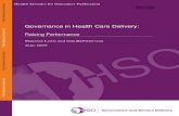 Governance in Health Care Delivery€¦ · governance in health service delivery in the areas of budget and resource management, individual provider performance, health facility performance,