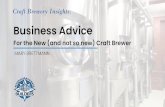 Craft Brewery Insights - beveragebusinessbuilders.com · Craft Brewery Insights: ... Balance Sheet DR / CR Natural balance Key • • • • • • • • → Back of the Envelope