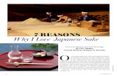 7 REASONS Why I Love Japanese Sake · great math for steak here is even a sake developed speii - ally for pairing with oysters For heese and dessert, dessert sake or plum wine will