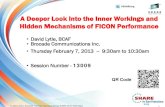 A Deeper Look into the Inner Workings and Hidden ... · A deeper look into the Inner Workings and Hidden Mechanisms of FICON Performance . This technical session goes into a fairly