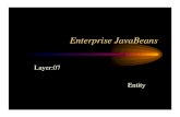 Enterprise JavaBeans · Enterprise JavaBeans Layer:07 Entity. Last Revised: 10/21/2001 Copyright (C) 2001 2 Agenda • Build entity beans.