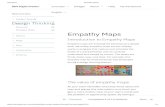 Empathy Maps - thinkmedia.com.ng€¦ · Empathy Maps Introduction to Empa thy Map s Empathy maps are knowing the personas at a deeper level. Generally, empathy maps are low–ﬁdelity