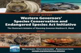 SPECIAL REPORT Western Governors’ Species Conservation and ...€¦ · 19/01/2016  · ESA. The information and recommendations received are informing WGA policy on species conservation