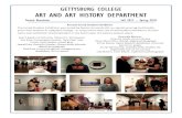 GETTYSBURG COLLEGE ART AND ART HISTORY DEPARTMENT · Annually, the Art and Art History Department sponsors a trip to New York City for the Studio Art and Art History Seniors. The