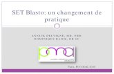 SET Blasto: un changement de pratique · ANNICK DELVIGNE, MD, PHD . DOMINIQUE RAICK, DR SC . SET Blasto: un changement de pratique . Paris, FIV-DIAC 2014